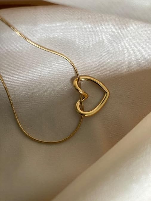 18K Plated Necklace for women Pendant Chain Necklace Stainless Steel Durable Jewelry Women Necklace