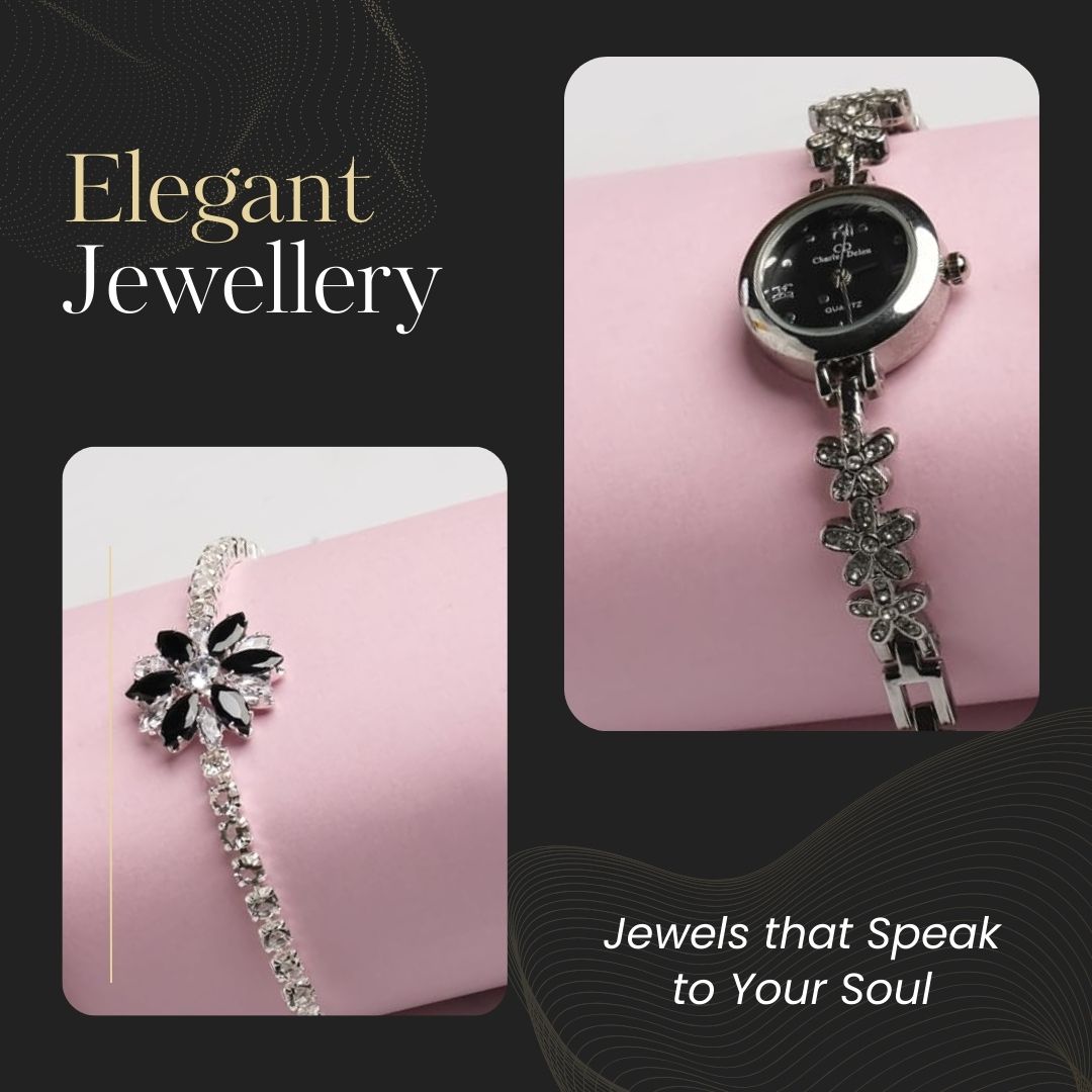 Sophisticated Sparkle - 6PCS Silver Jewelry Masterpiece