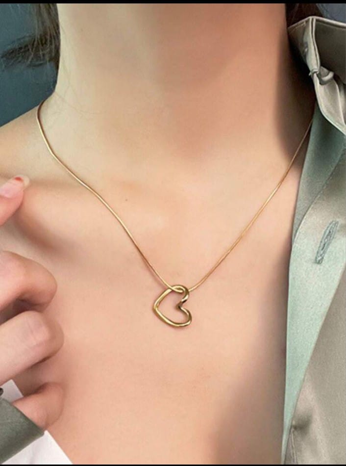 18K Plated Necklace for women Pendant Chain Necklace Stainless Steel Durable Jewelry Women Necklace